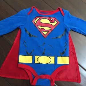 superman onesie baby